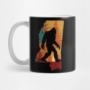 Bigfoot Retro Vintage Sasquatch Mississippi Mug